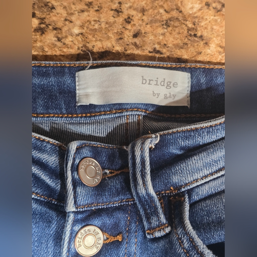 Bridge By Gly High Rise Super Flare Medium Wash Jeans - Picture 4 of 8